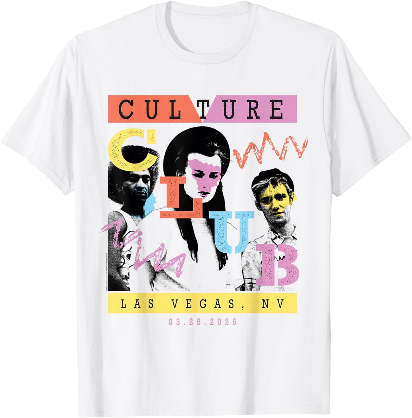Culture Club 2026 Tour Las Vegas 3/28 T-Shirt - T-Shirt | White