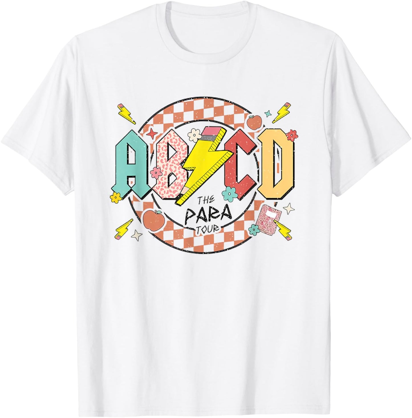 The Para Tour ABCD Pencil Lightning Bolt Parapro End of Year T-Shirt - T-Shirt | White