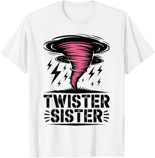 Storm Chaser Costume Sister Girl Hurricane Tornado T-Shirt - T-Shirt | White