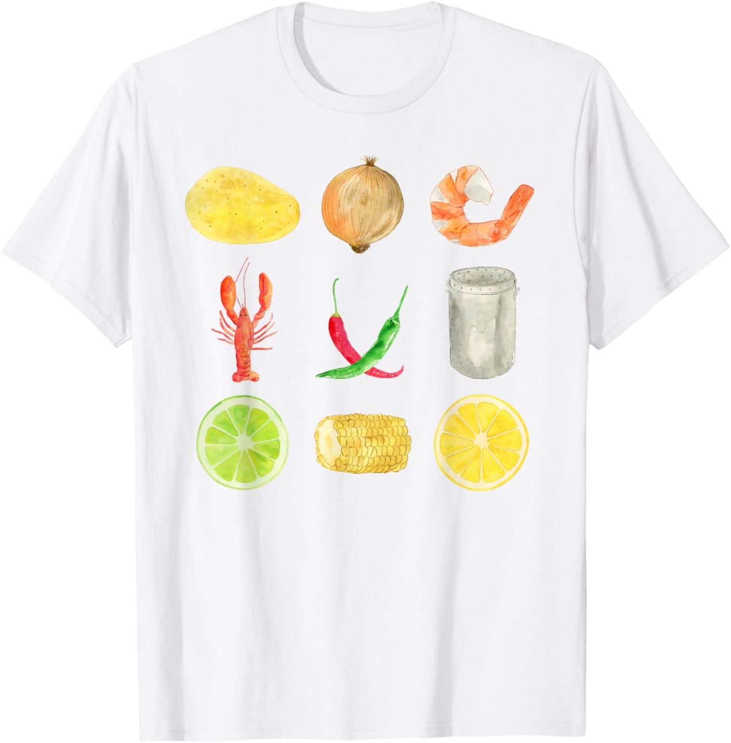 Cute Crawfish Low Country Boil y2k Clean Girly Aesthetic T-Shirt - T-Shirt | White
