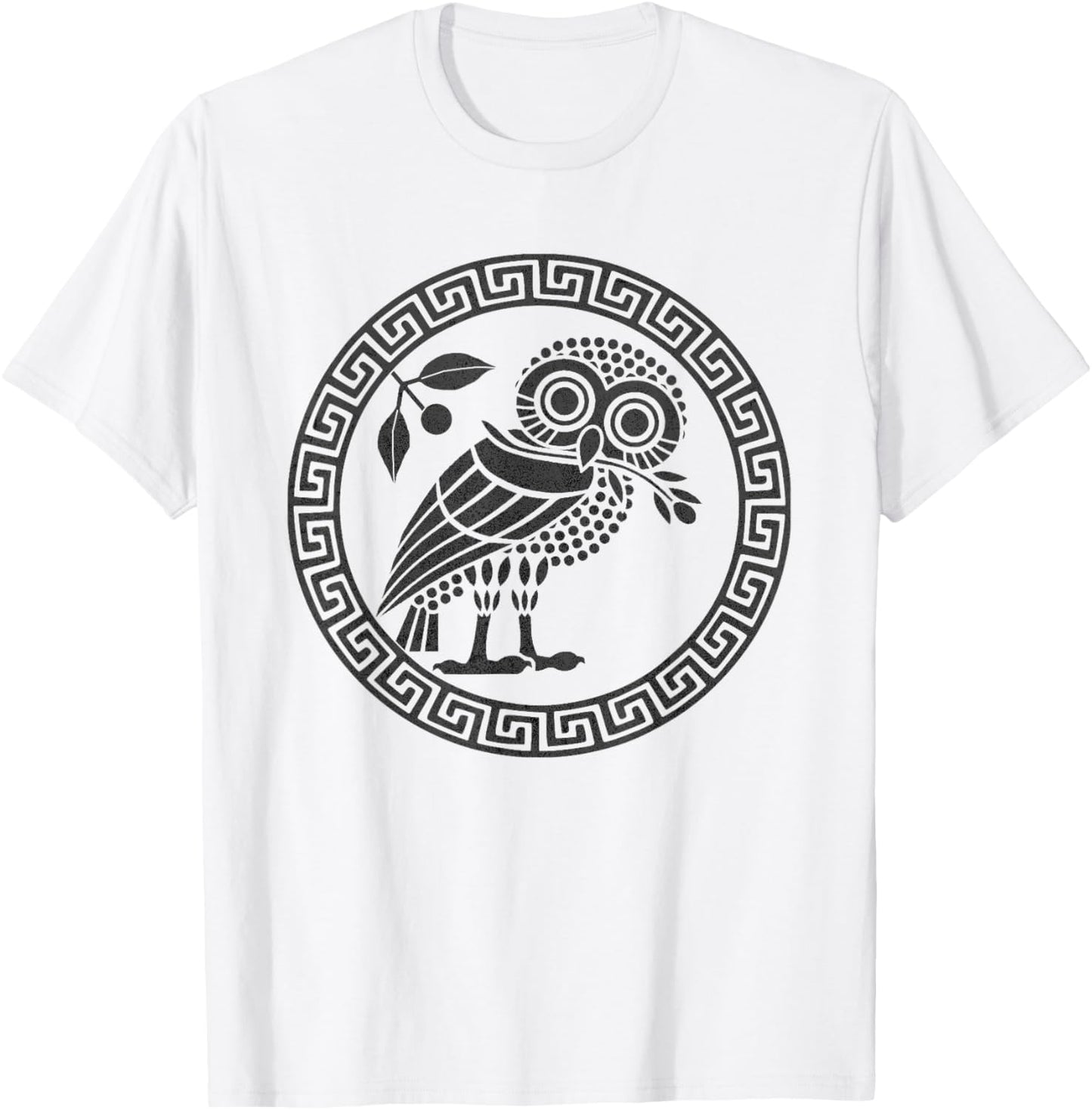 Ancient Athenian Owl Symbol of Athena T-Shirt - T-Shirt | White