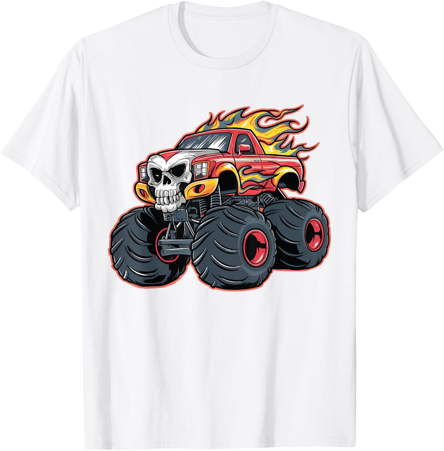 Monster Truck for toddlers Youth & Adults T-Shirt - T-Shirt | White
