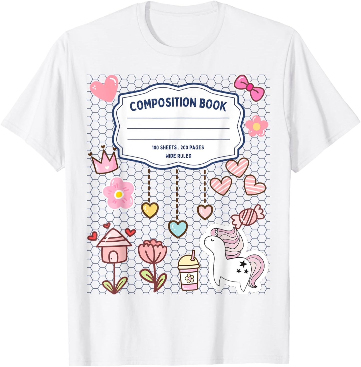 Composition Notebook Costume Matching Group Halloween T-Shirt - T-Shirt | White