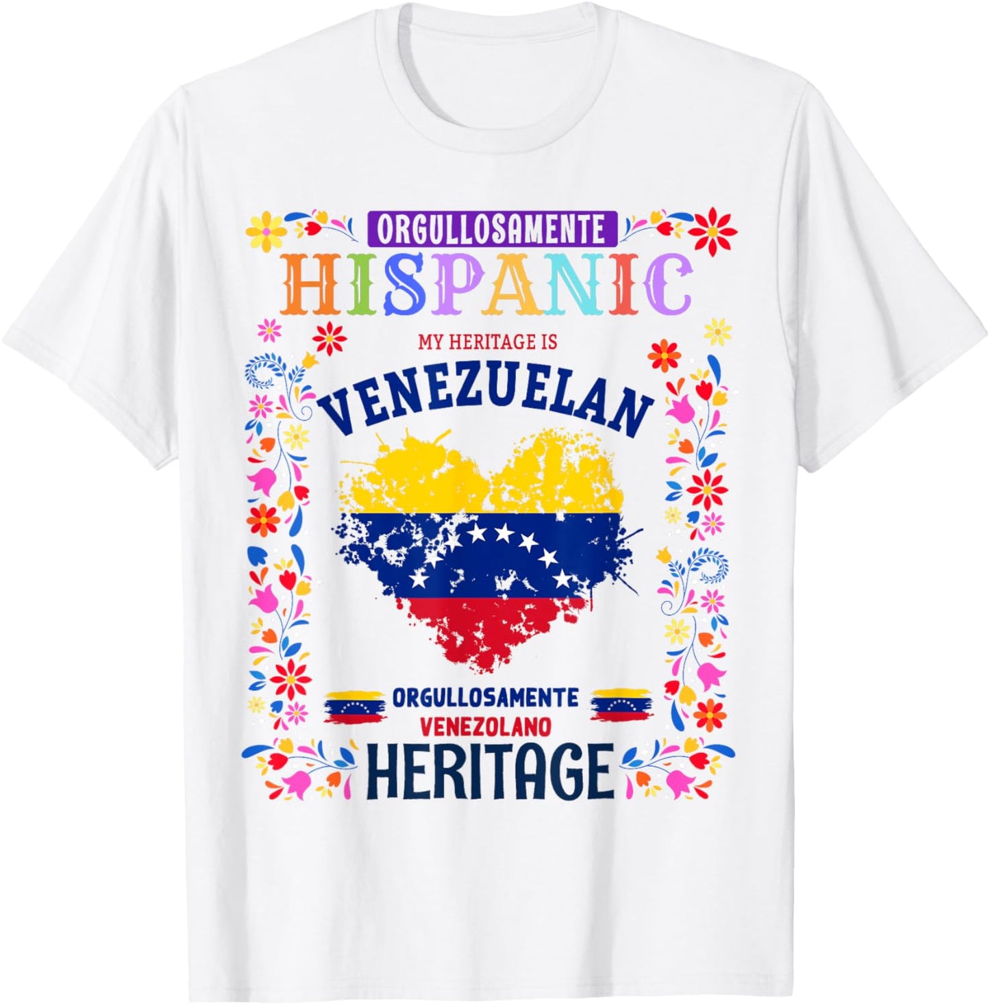 Venezuelan Flag Idea For Kids & Venezuela Latin Heritage T-Shirt - T-Shirt | White
