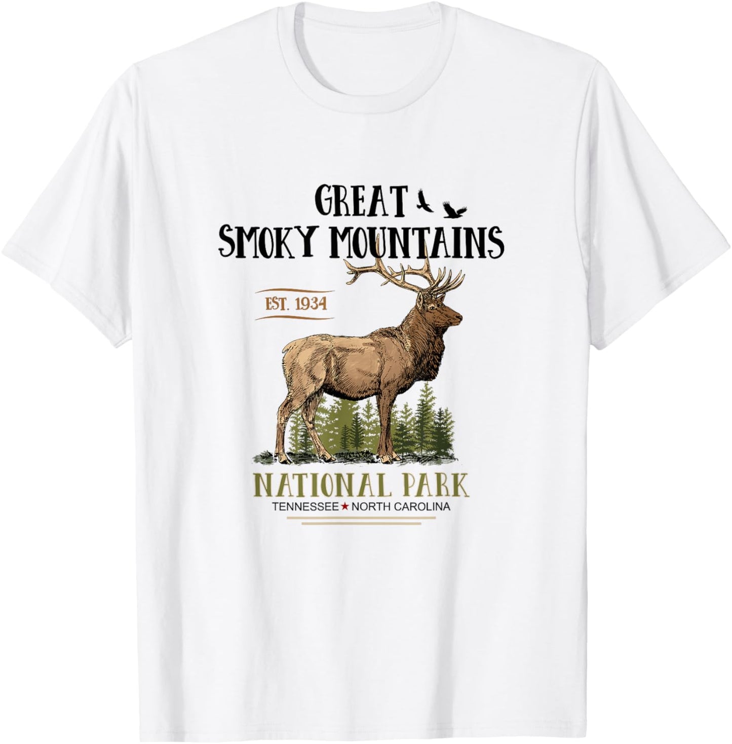 Great Smoky Mountains National Park T-Shirt - T-Shirt | White