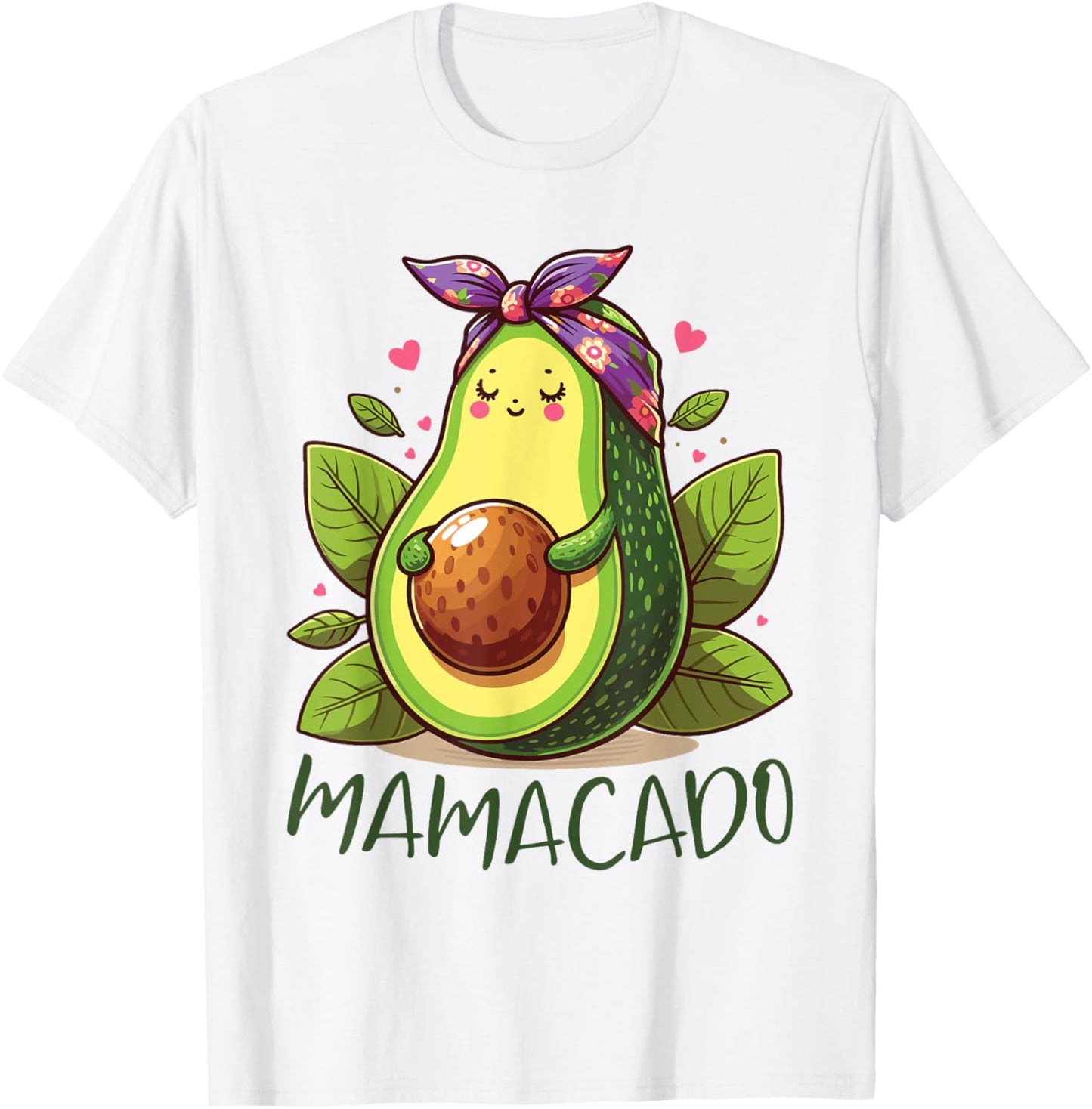 Mother's Day Avocado Lover Pregnancy Announcement Mamacado T-Shirt - T-Shirt | White