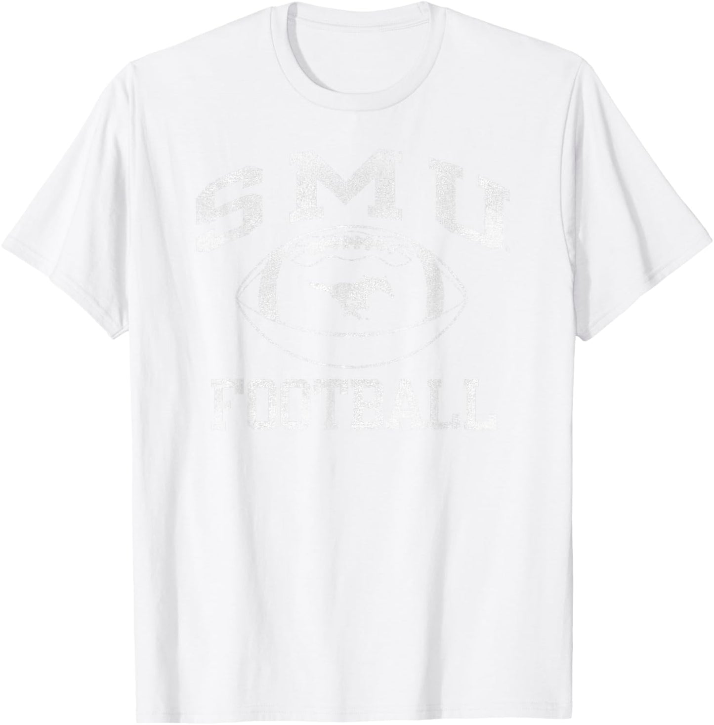 SMU Mustangs Football Intensity Red Officially Licensed T-Shirt - T-Shirt | White