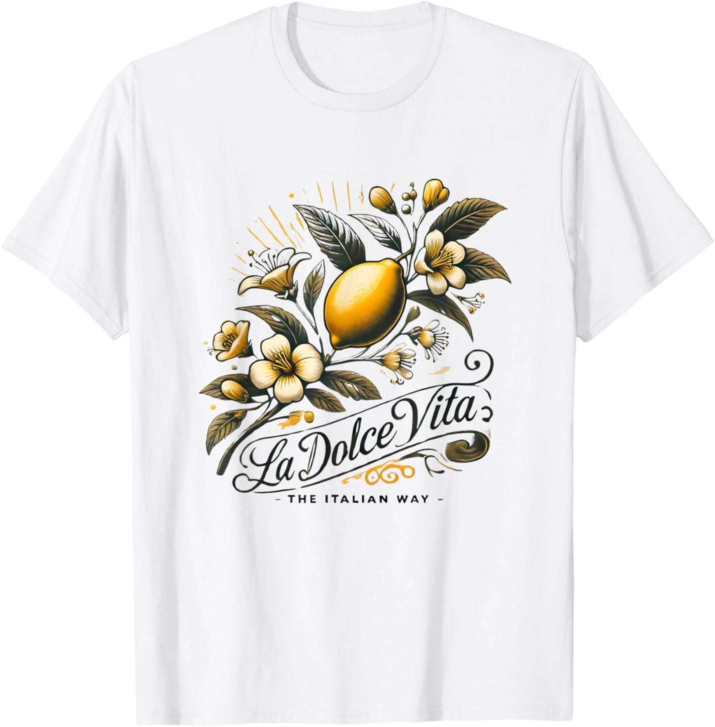 La Dolce Vita Team Limoncello Italy Amalfi Lemon Spritz , white, S T-Shirt - T-Shirt | White