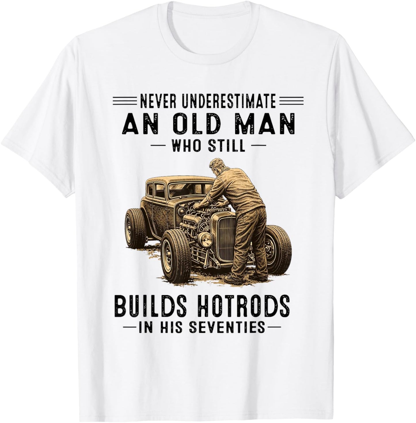 Hotrods in T-Shirt - T-Shirt | White