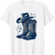 Cowgirl Boot Line Dance Nashville Country Music Concert T-Shirt - T-Shirt | White