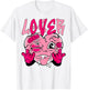 Pink Loser Lover Pink Drip Heart Matching Women T-Shirt - T-Shirt | White