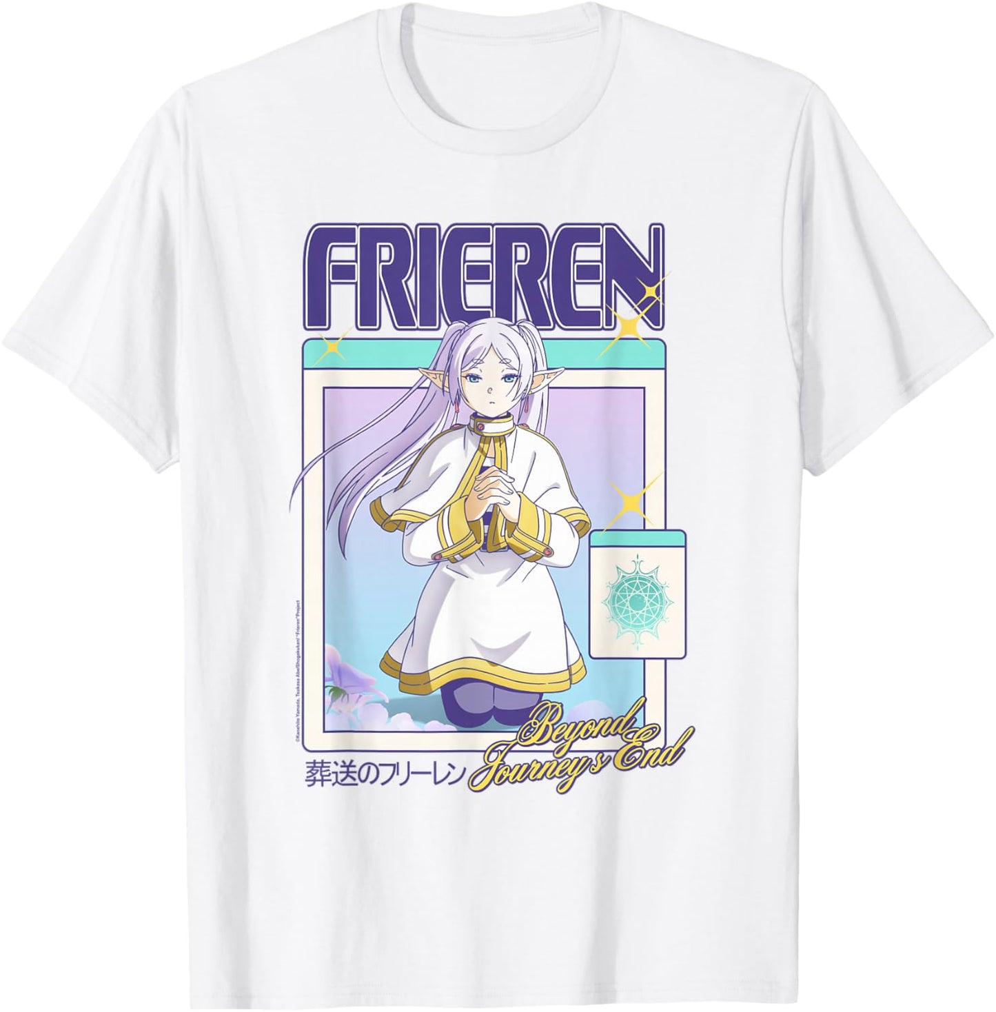 Frieren Gamer Girl Windows Y2K Fantasy Anime T-Shirt - T-Shirt | White