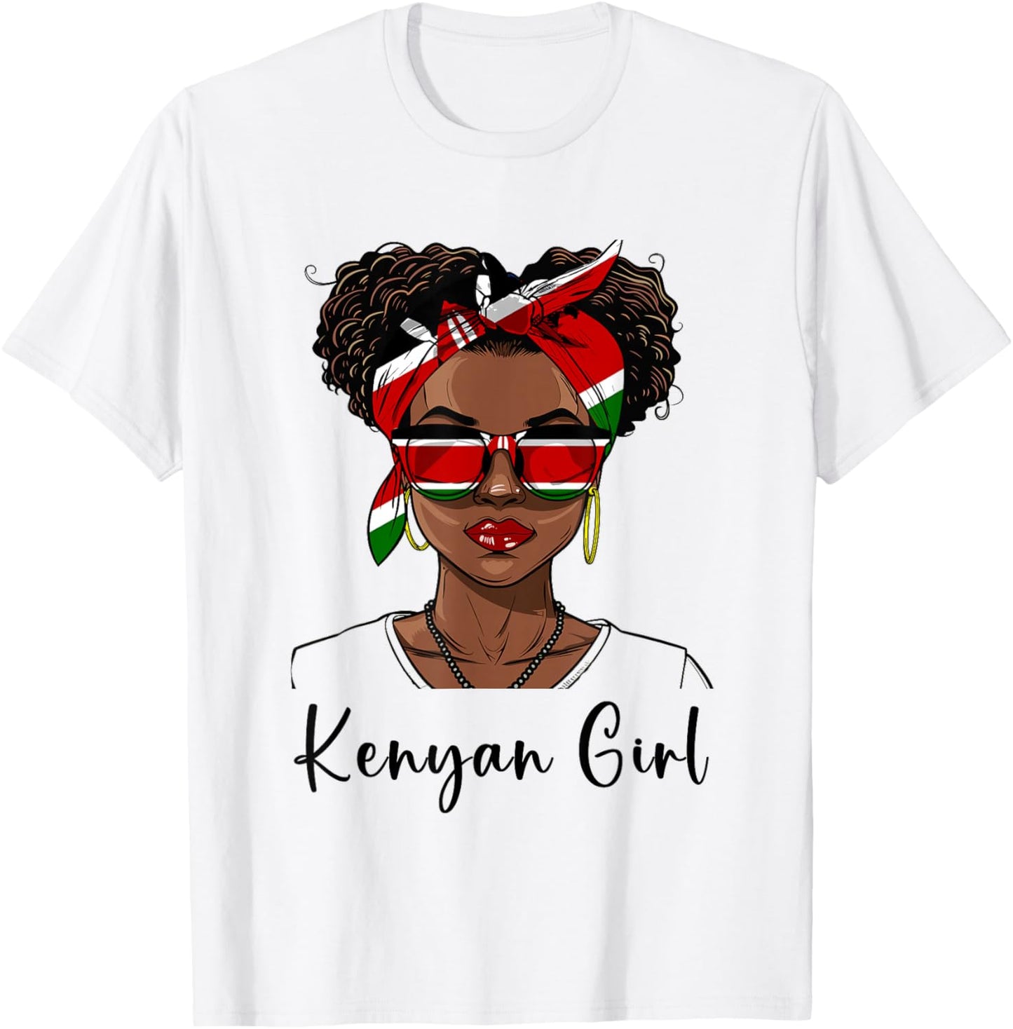 Kenya Flag Outfit for Woman Girl Souvenirs Keynan T-Shirt - T-Shirt | White