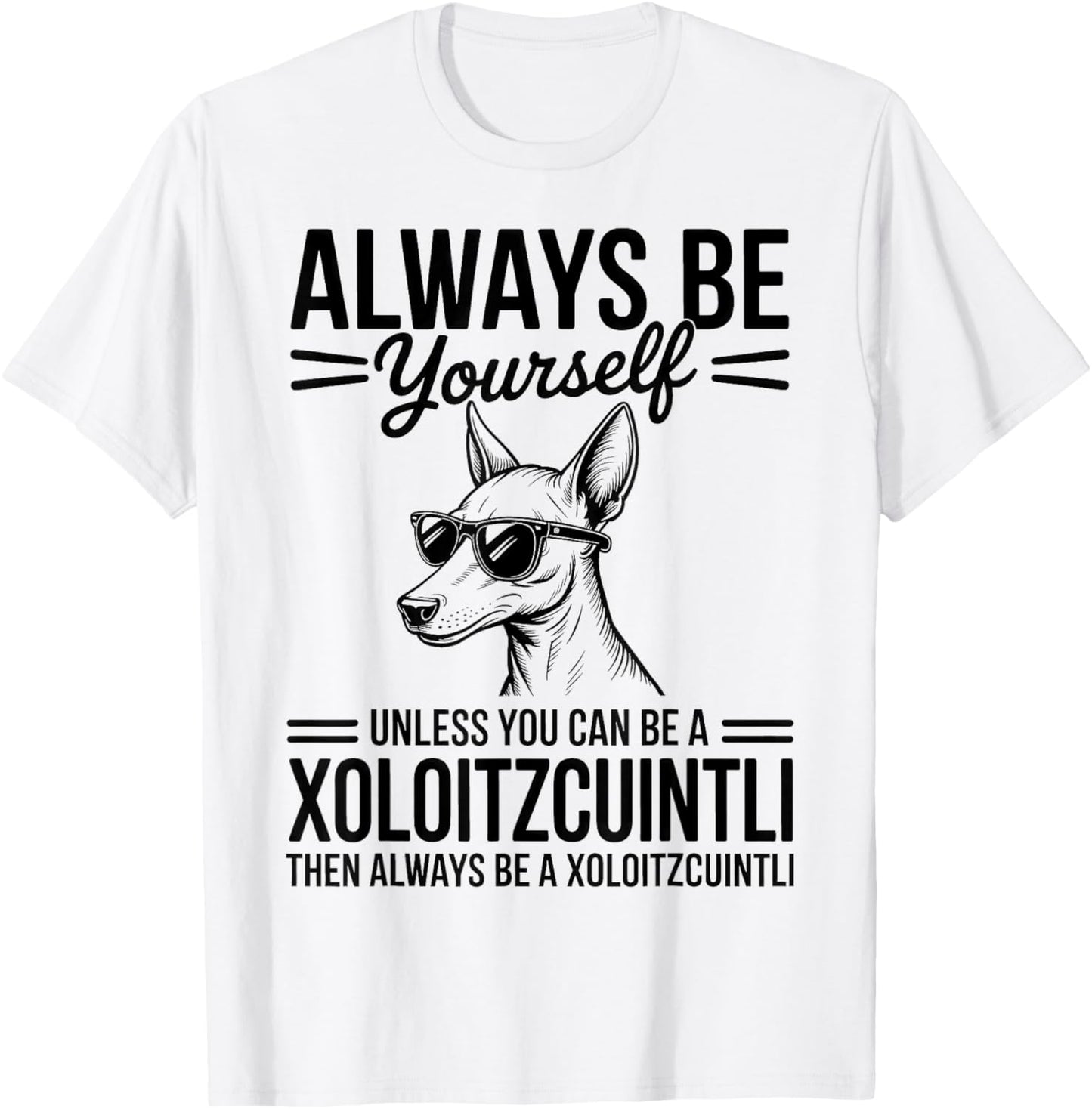 Be A Xoloitzcuintli Dog Funny Xoloitzcuintli T-Shirt - T-Shirt | White