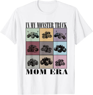 In My Monster Trucks Mom Era T-Shirt - T-Shirt | White