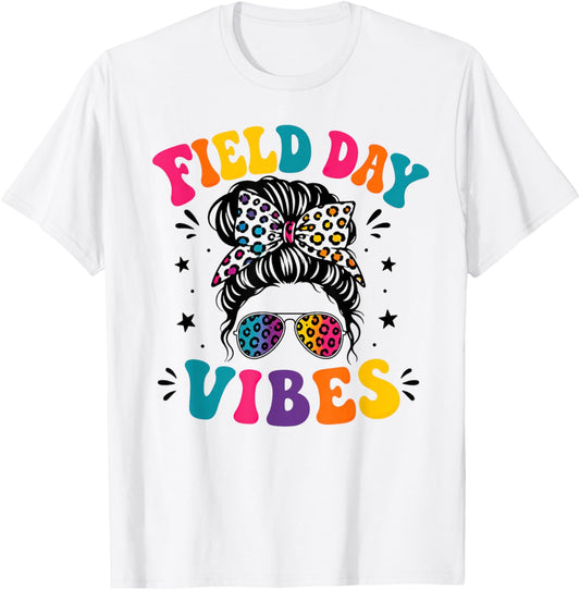 Field Day Vibes for Teacher Kids Happy Field Day 2026 T-Shirt - T-Shirt | White