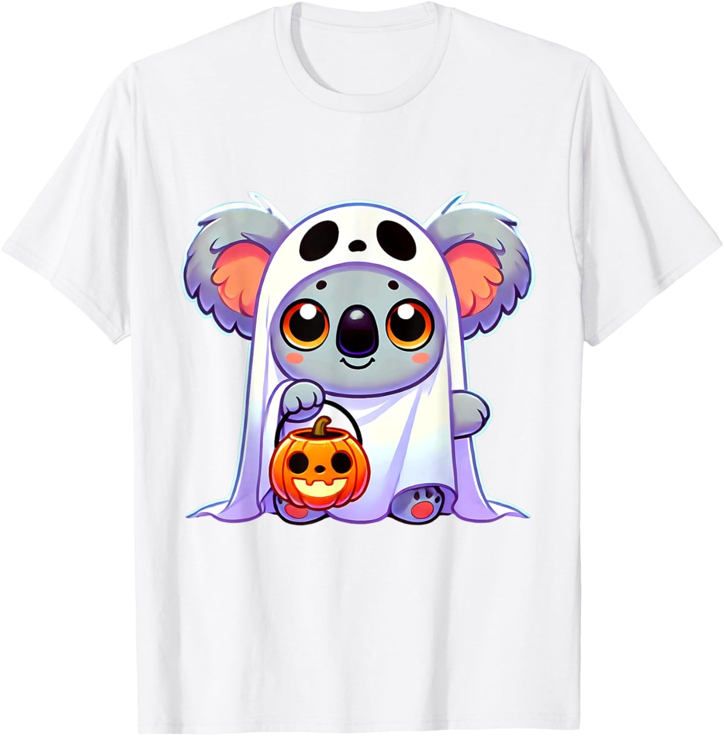 Koala Ghost Halloween Animal Men Women Kids T-Shirt - T-Shirt | White