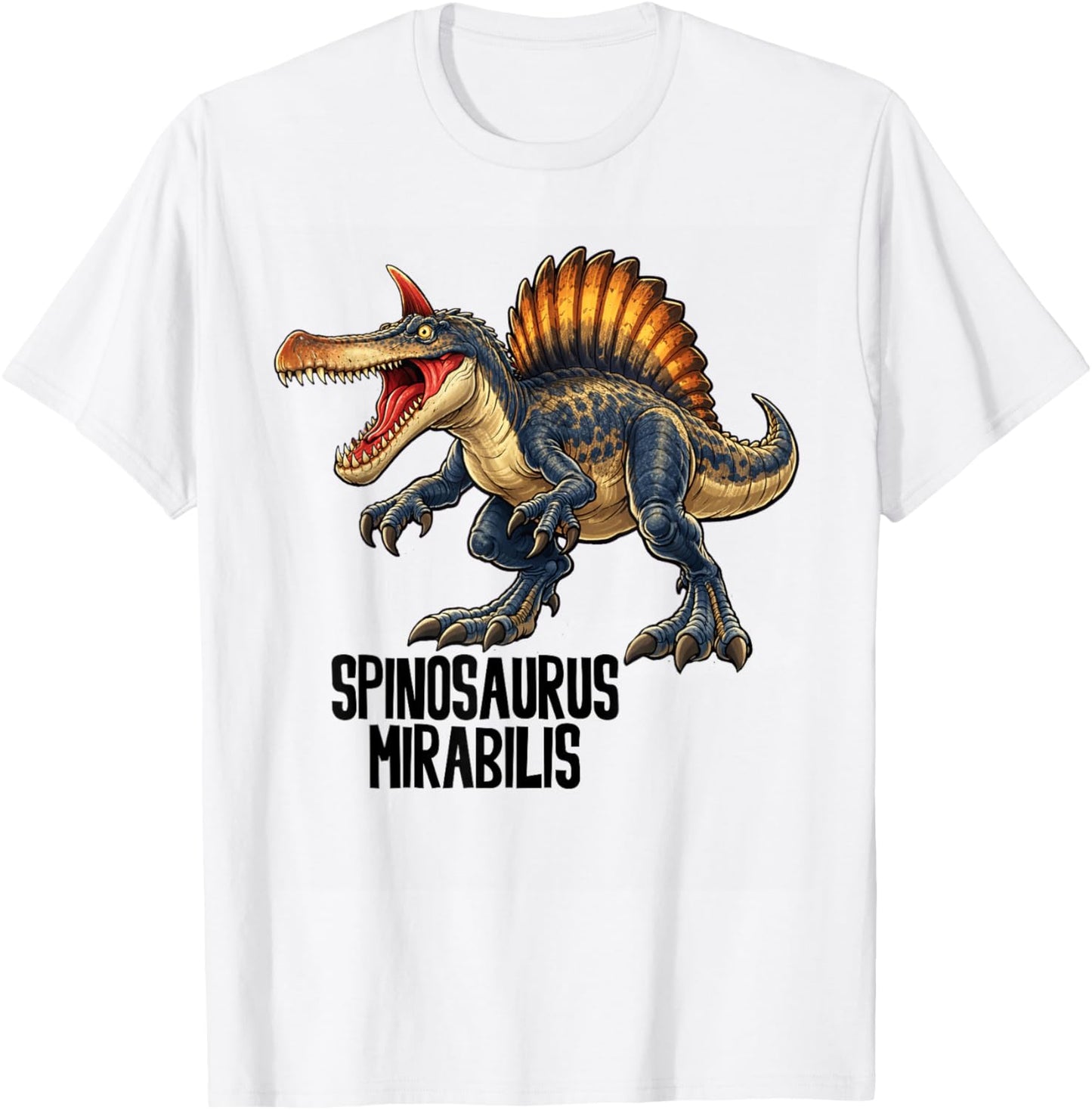 Spinosaurus Mirabilis - Dinosaur Paleontology T-Shirt - T-Shirt | White