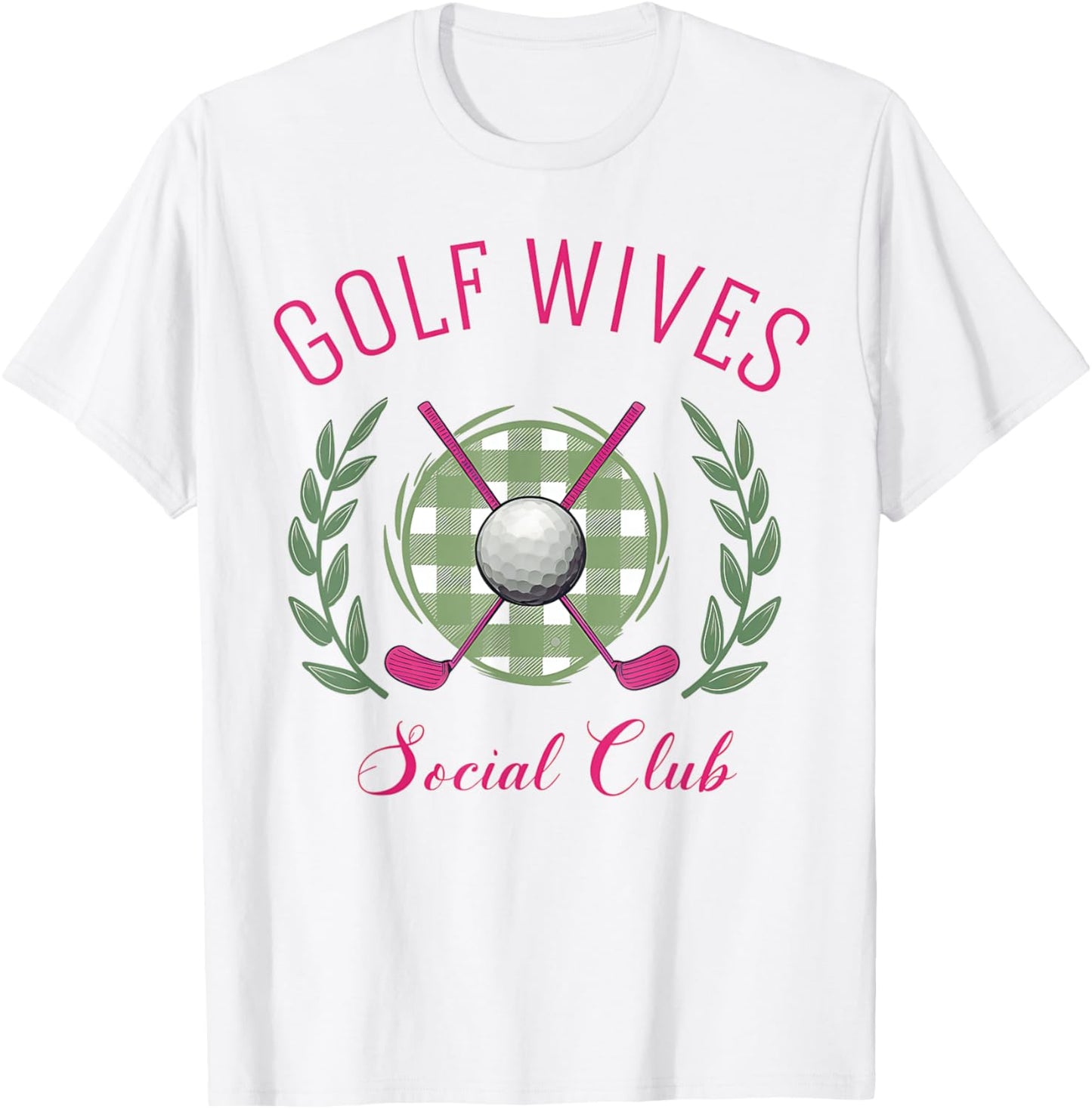 Golf Wives Social Club, Golf Babe, Cocktail Club T-Shirt - T-Shirt | White