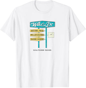 Wal-Lex Retro Bowling Roller Skating Rink Waltham MA Vintage T-Shirt - T-Shirt | White
