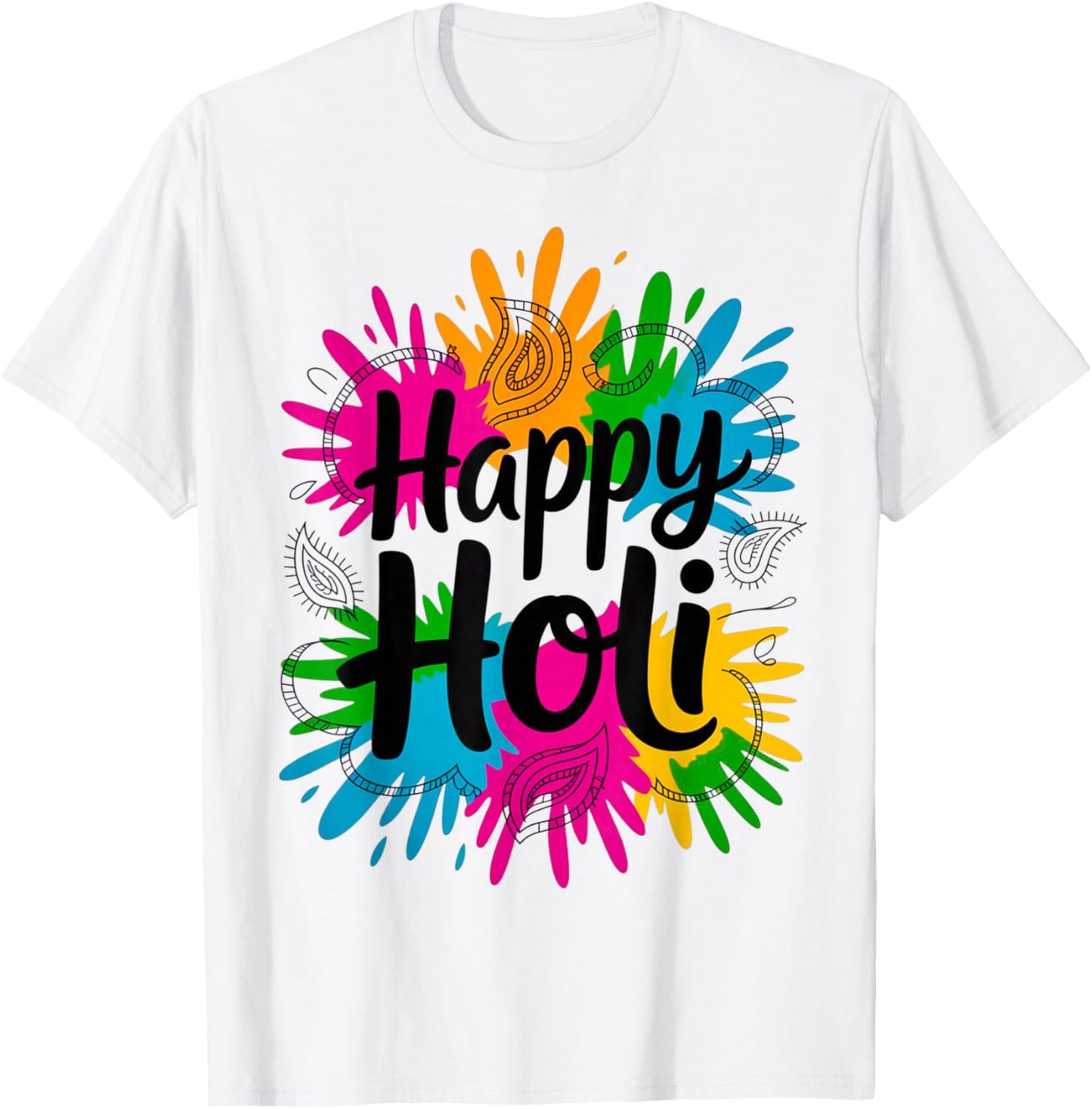 Bura NA Mano Holi Hai India Hindu Colors Happy Holi Festival T-Shirt - T-Shirt | White