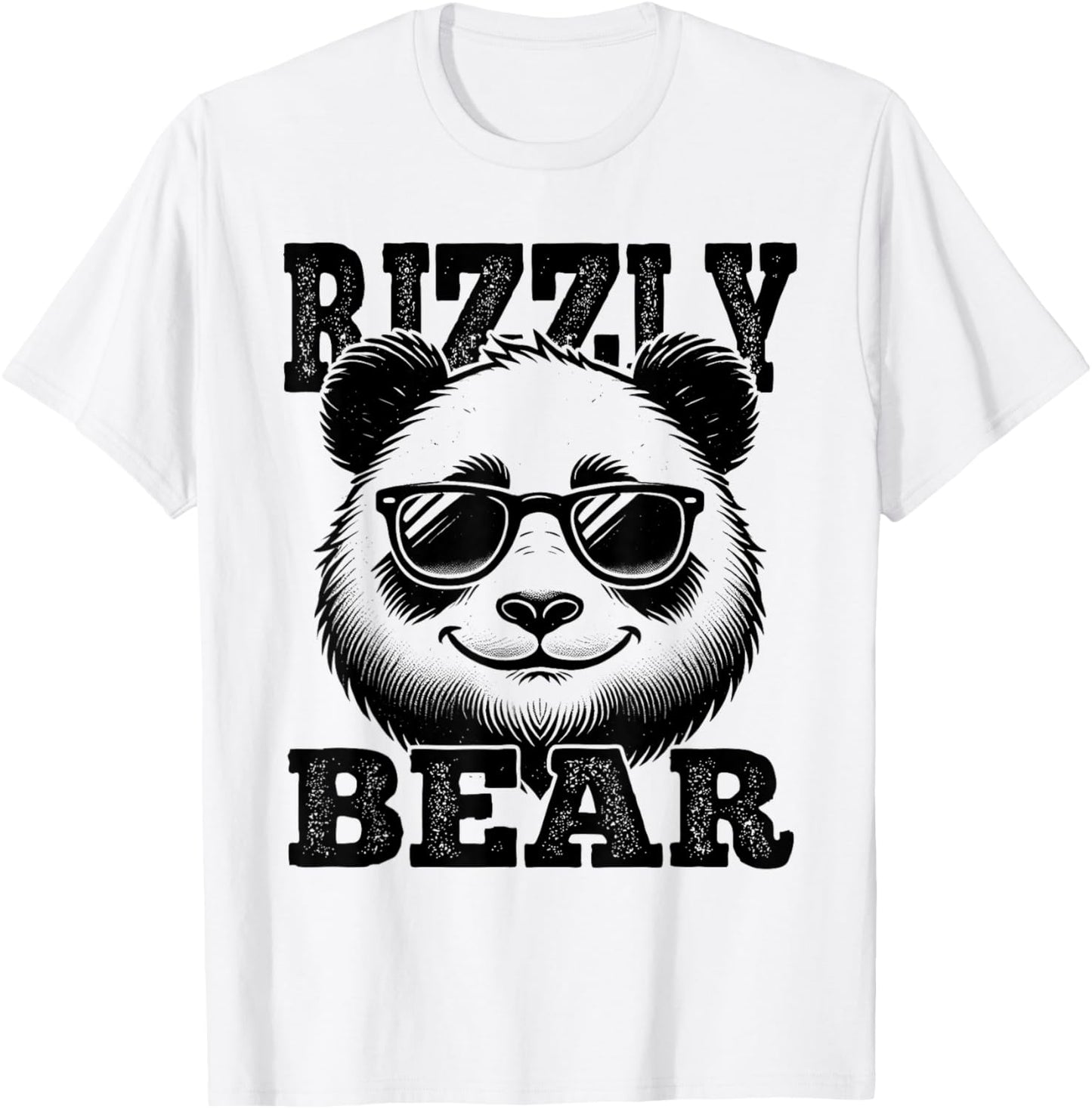 Rizzly Bear Panda Bear W Rizzler Funny Rizz T-Shirt - T-Shirt | White