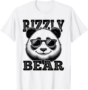 Rizzly Bear Panda Bear W Rizzler Funny Rizz T-Shirt - T-Shirt | White