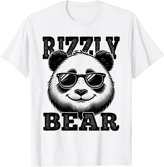 Rizzly Bear Panda Bear W Rizzler Funny Rizz T-Shirt - T-Shirt | White