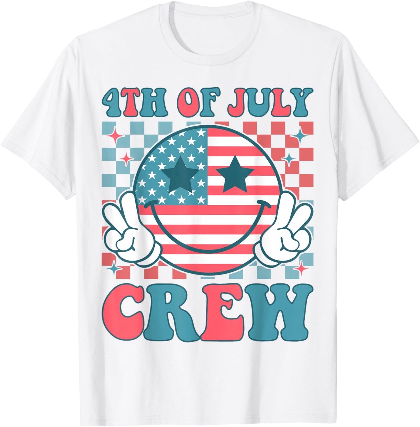 4th of July Crew Matching Family Outfits Independence Day T-Shirt - T-Shirt | White