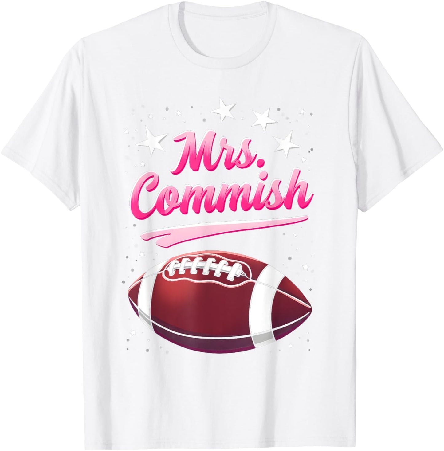 Commissioner Fantasy Football Mrs Commish Fantasy Football T-Shirt - T-Shirt | White