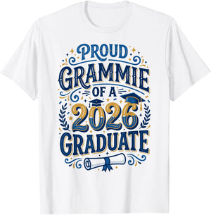 Proud Grammie of A Class of 2026 Graduate Senior Grad Family T-Shirt - T-Shirt | White