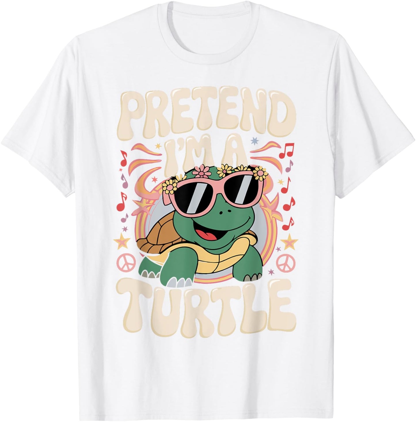 Pretend I'm A Turtle T-Shirt - T-Shirt | White