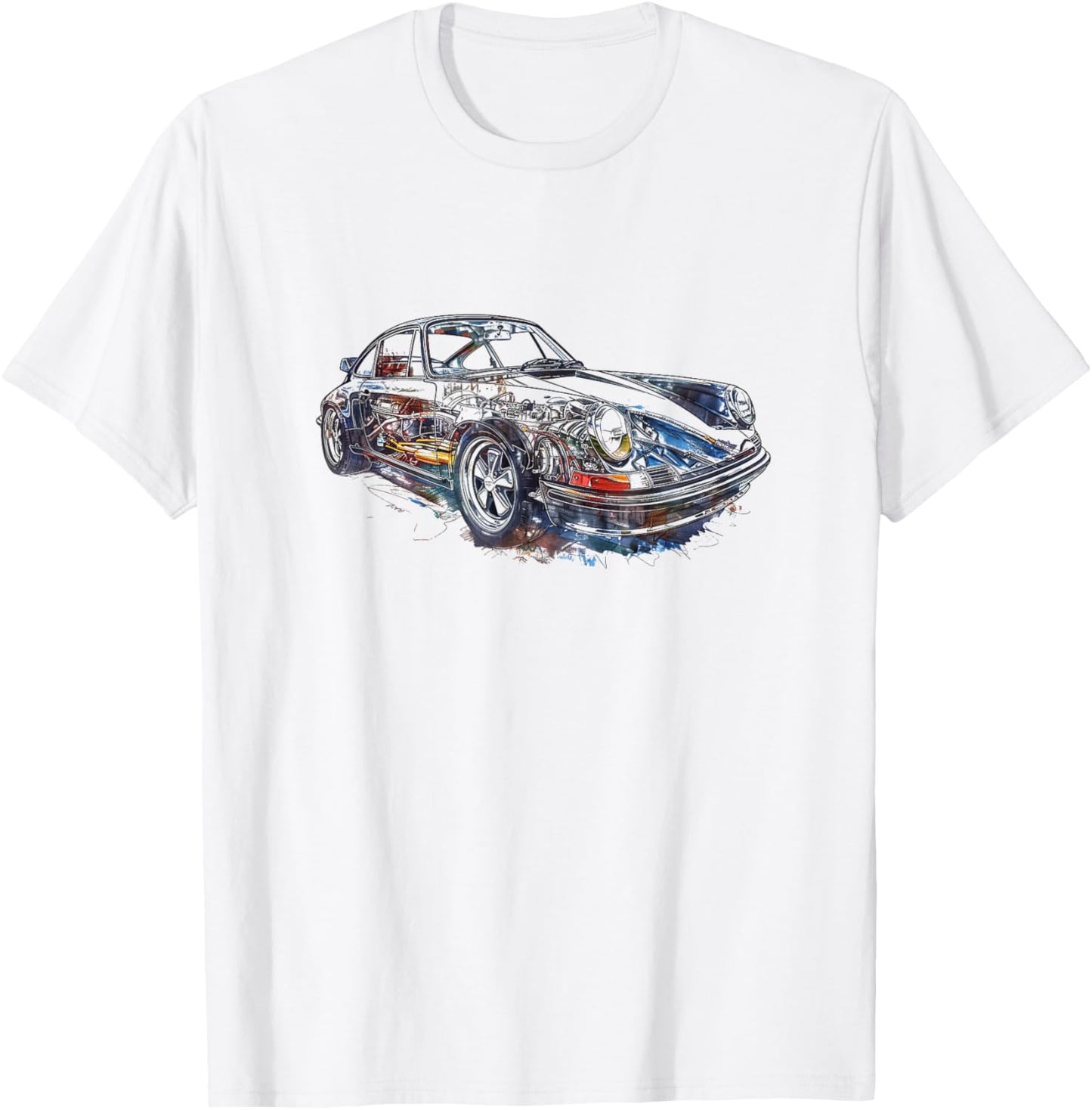 Vintage 911 Classic Sports Car T-Shirt - T-Shirt | White