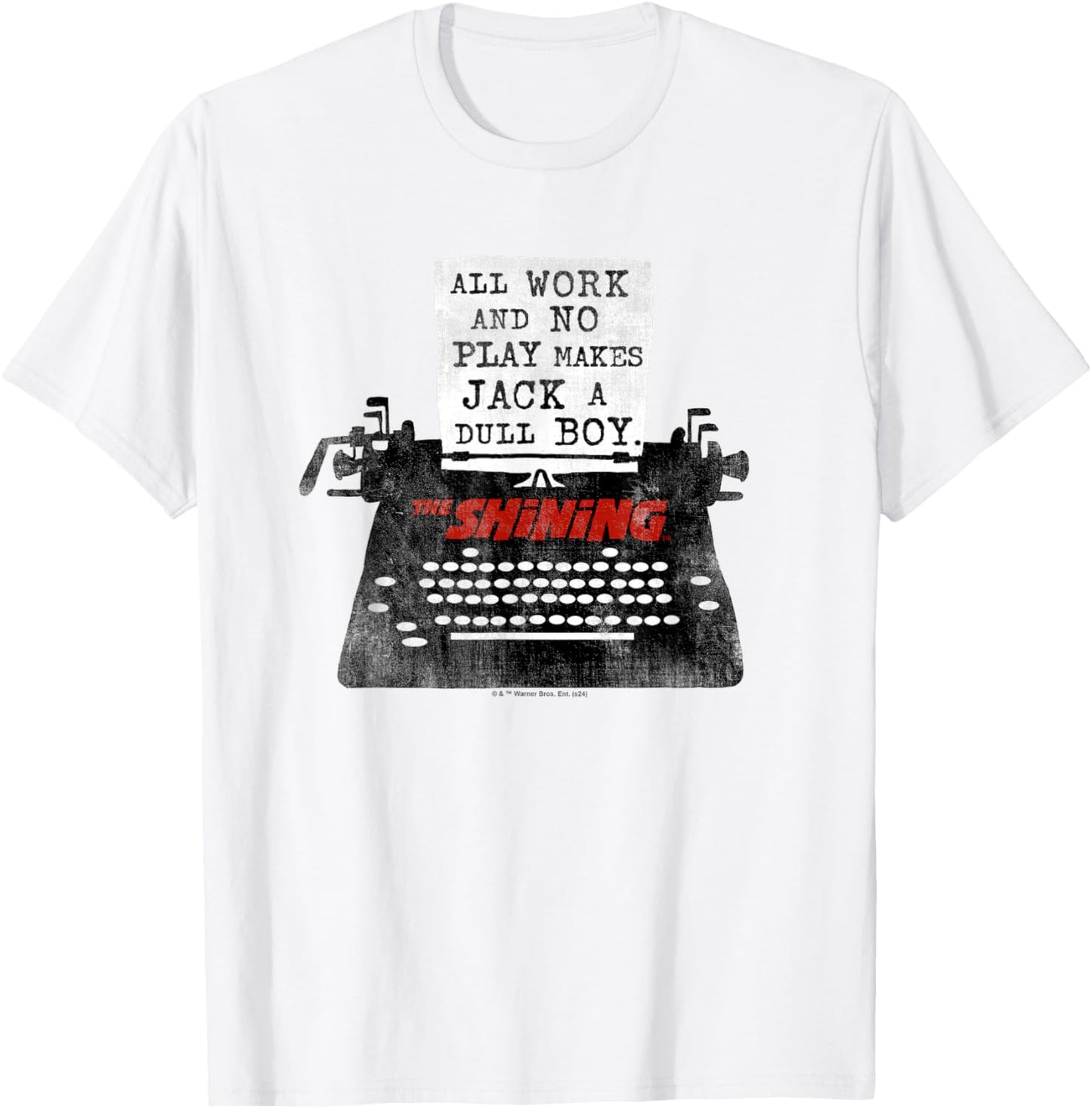 The Shining All Work No Play T-Shirt - T-Shirt | White
