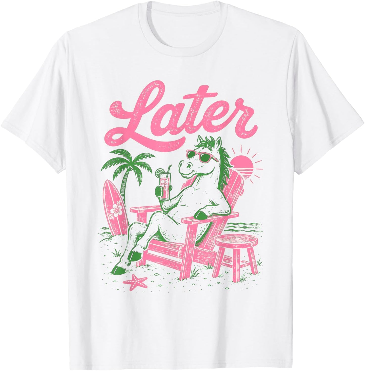 Horse School's Out for Summer Teacher Student Men Women T-Shirt - T-Shirt | White