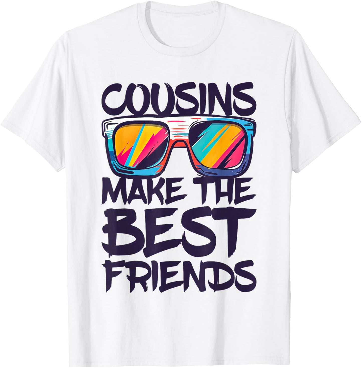 Cousins Make The Best Friends Shirt Boy Girl Cousin Crew T-Shirt - T-Shirt | White