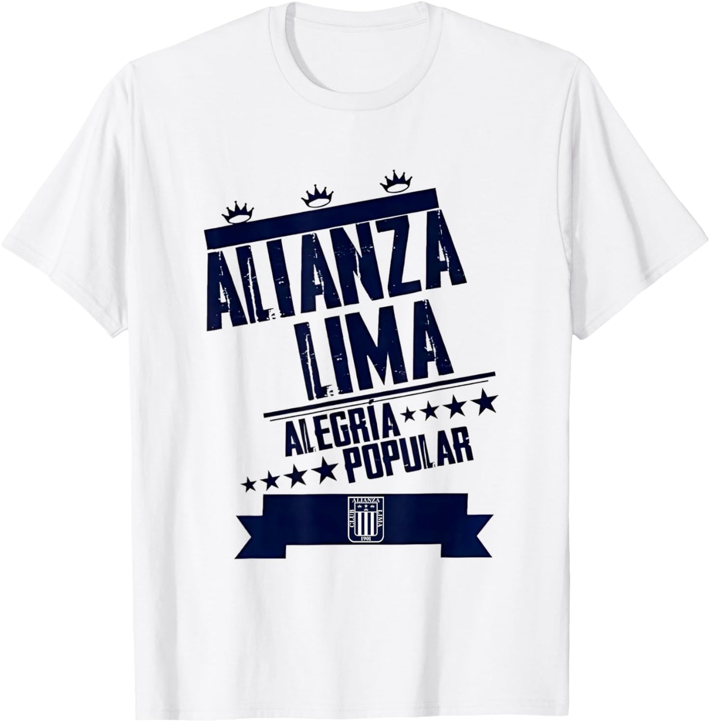 Alianza Lima Alegria Popular T-Shirt - T-Shirt | White