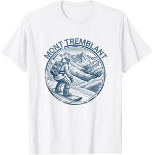 Mont Tremblant Canada Snowboarding Snowboarder T-Shirt - T-Shirt | White