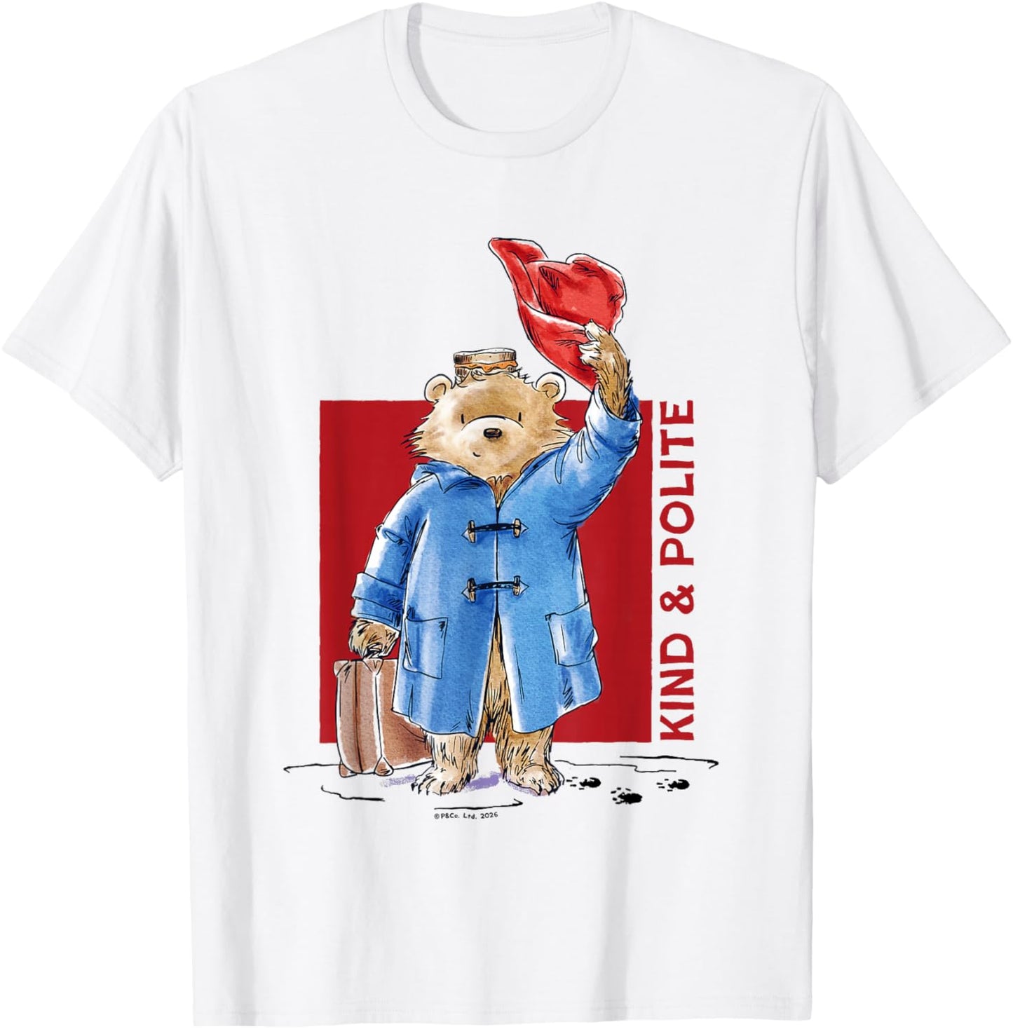 Paddington Bear Kind & Polite Marmalade Sandwich Underhat T-Shirt - T-Shirt | White