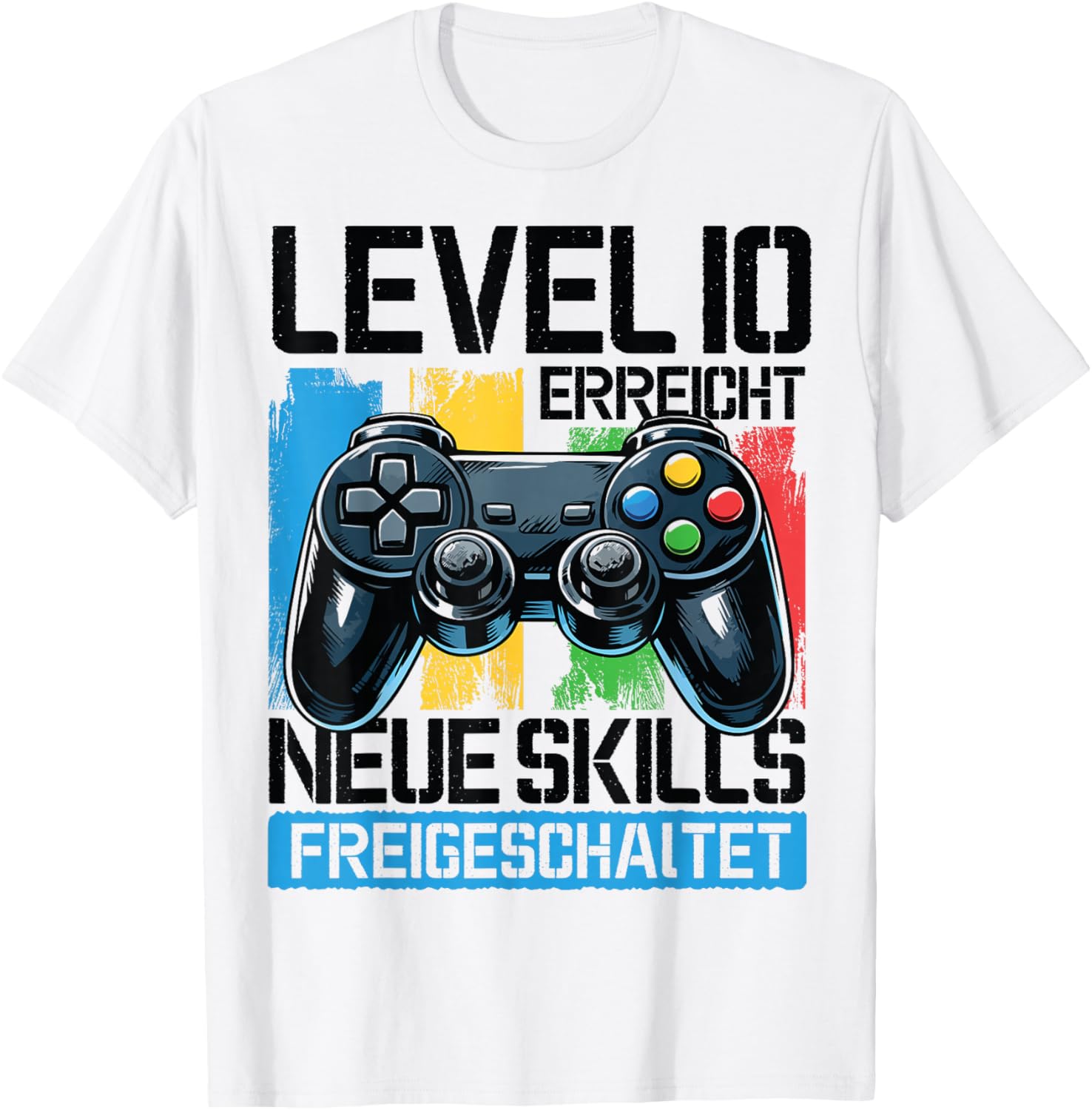 10. Geburtstag Jungen Video Gamer Level 10 Erreicht Kids T-Shirt - T-Shirt | White