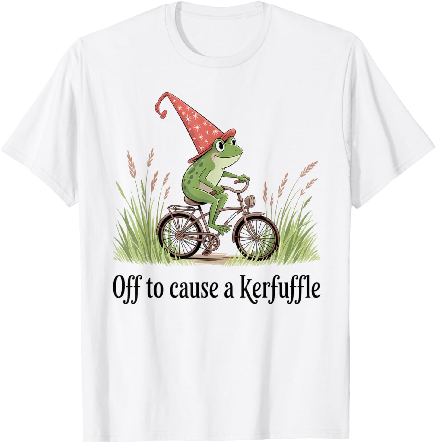 Troublemaker Cottagore Weird Off to Cause a Kerfuffle Frog T-Shirt - T-Shirt | White