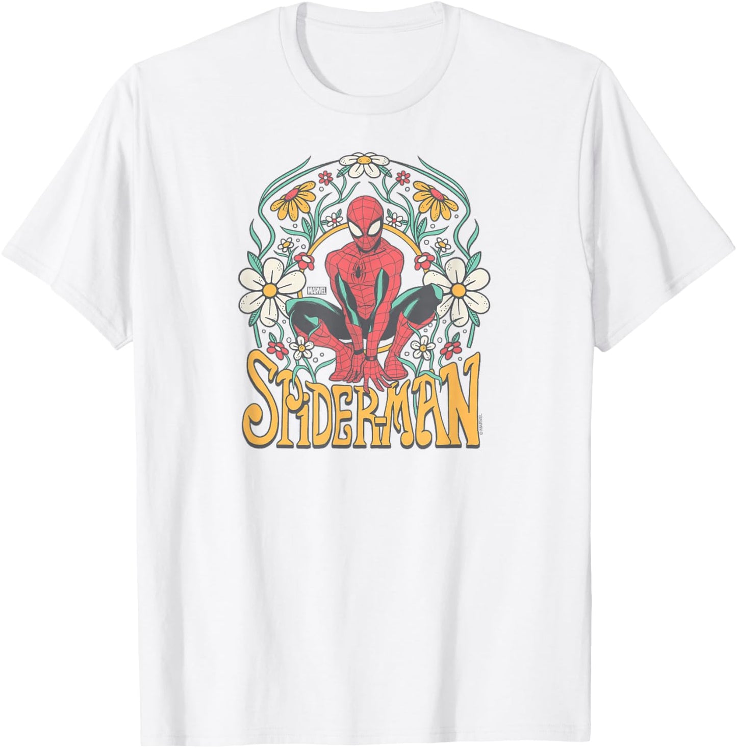 Spider-Man - Florals T-Shirt - T-Shirt | White