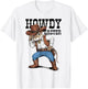 Howdy Easter Funny Cowboy Bunny Happy Easter Western Boy Kid T-Shirt - T-Shirt | White