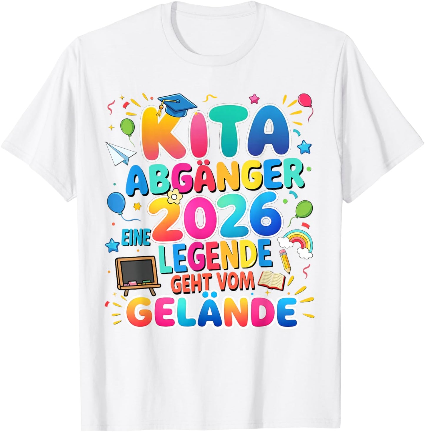 Kita abgänger 2026 Einschulung Schulkind Junge mädchen T-Shirt - T-Shirt | White