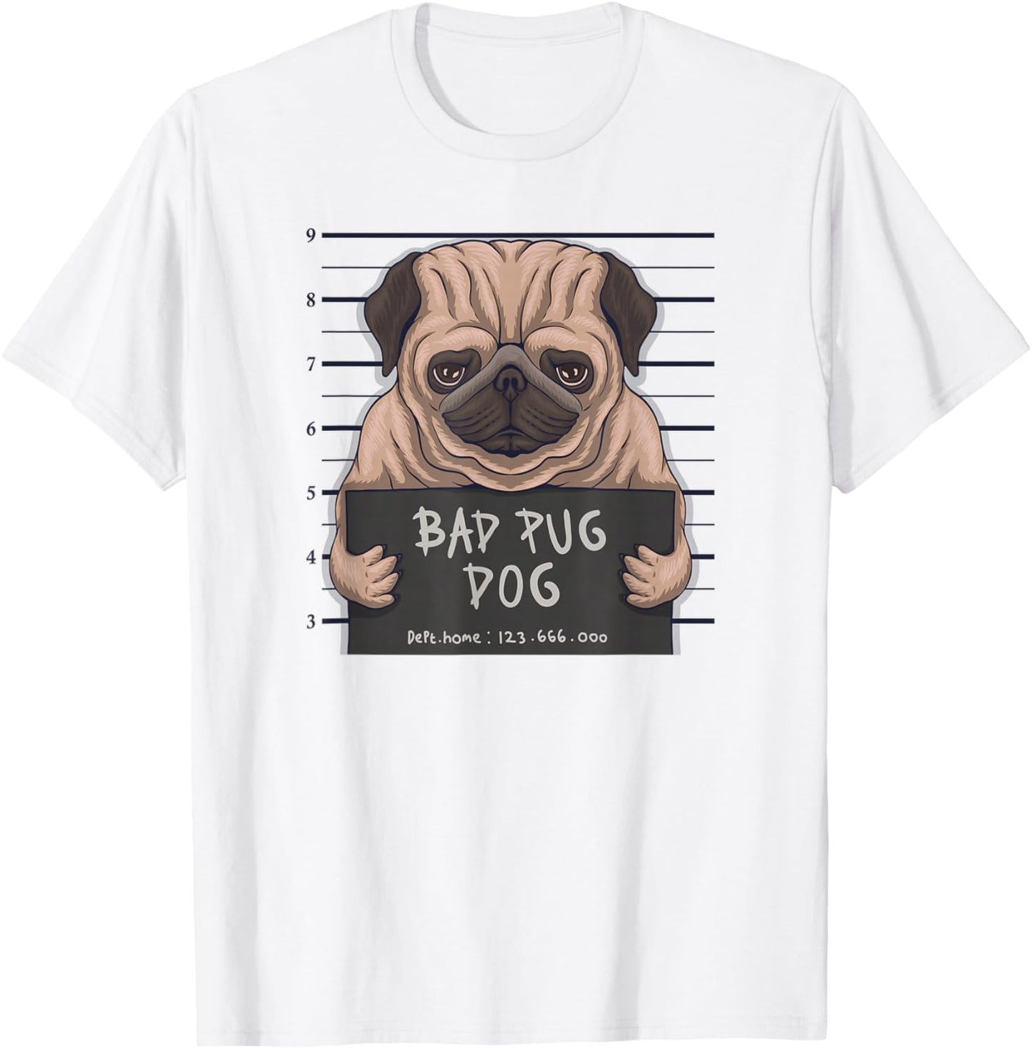 Bad Carlin Cadeau pour Les Amoureux des carlins T-Shirt - T-Shirt | White