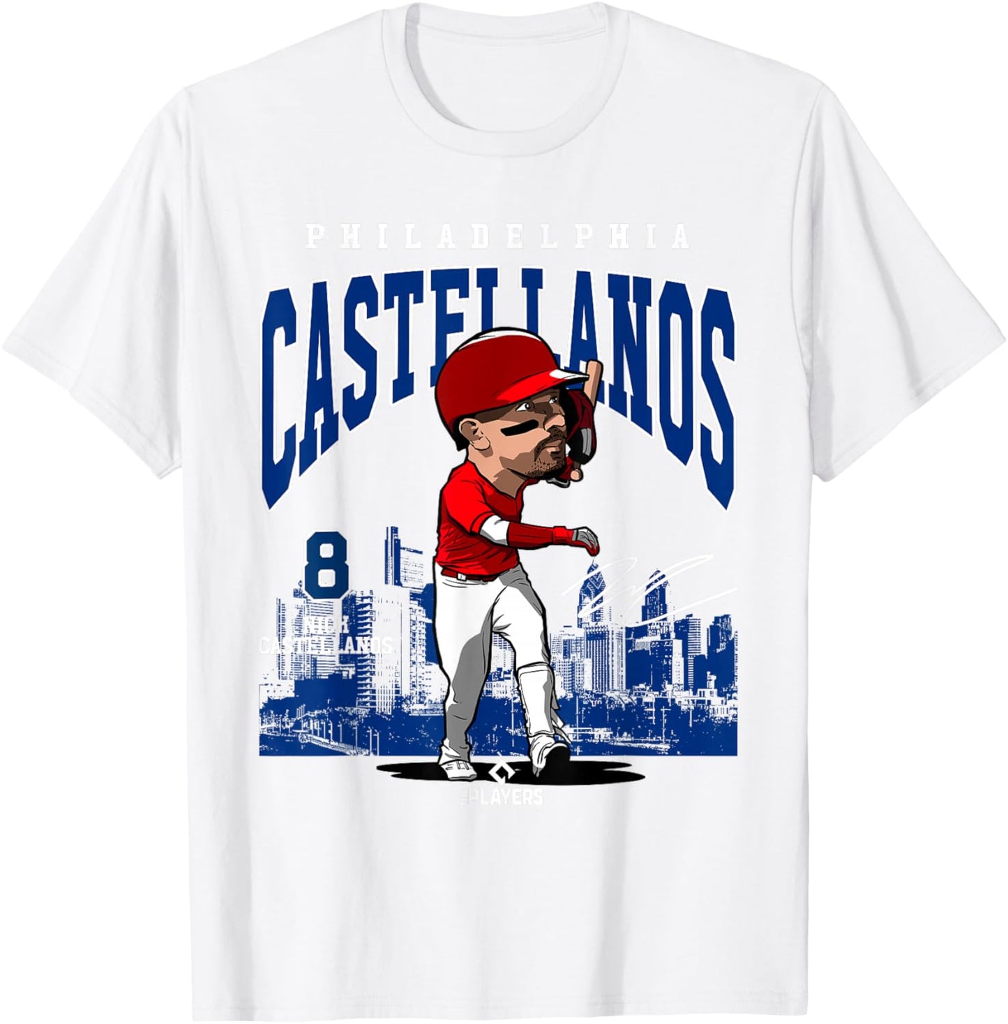 Nick Castellanos | Philadelphia MLB Players | MLBCAS4018 T-Shirt - T-Shirt | White