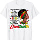 Juneteenth 1865 Storm African American Afro Black Women Girl T-Shirt - T-Shirt | White