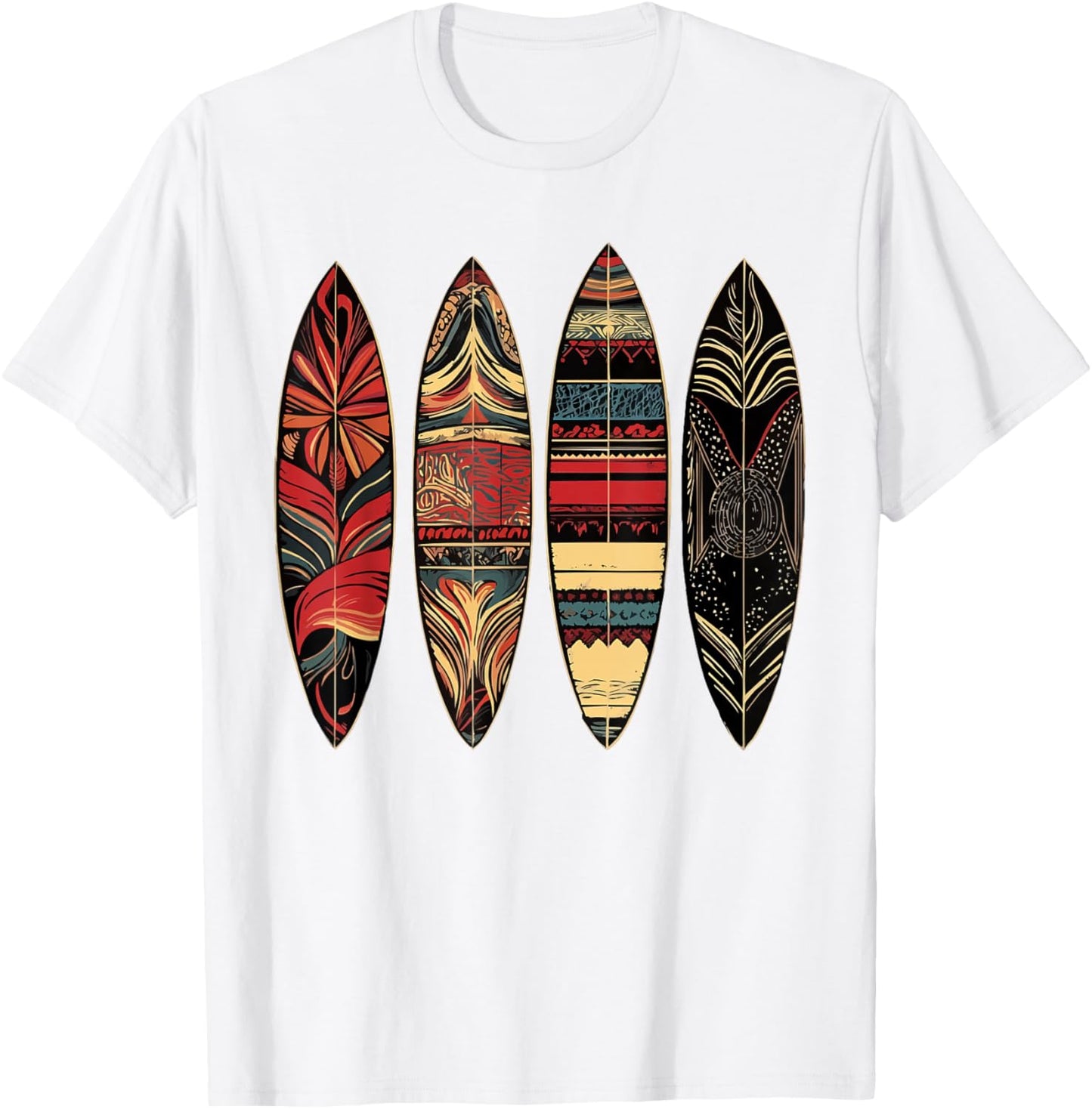 Hawaii Surfboarder Lifestyle Beach Surf Surf Summer Camps , Red, S T-Shirt - T-Shirt | White