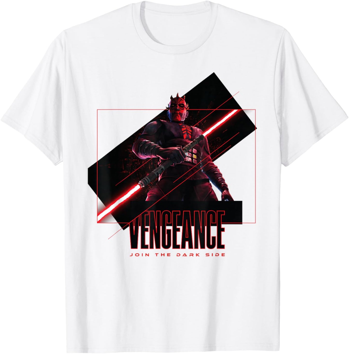 Star Wars Maul Shadow Lord Vengeance Join The Dark Side T-Shirt - T-Shirt | White