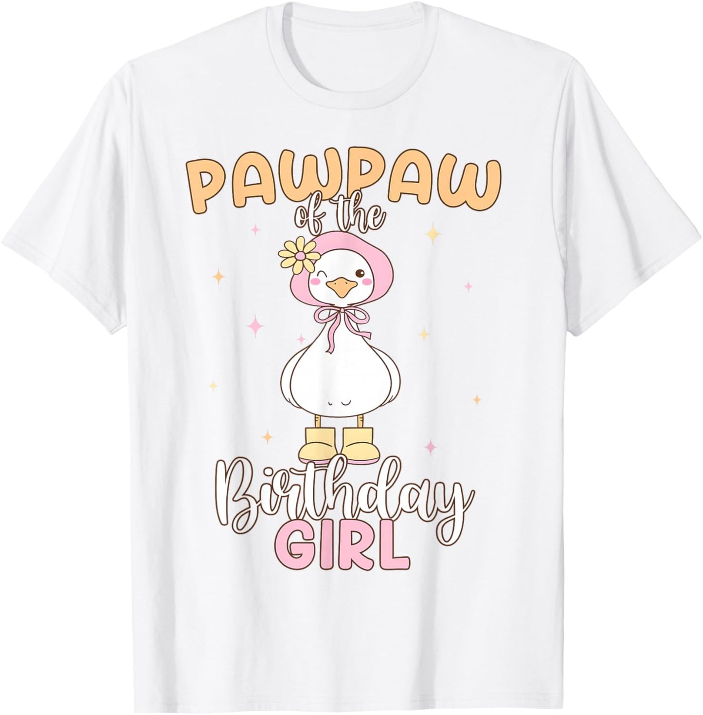 Pawpaw of The Birthday Girl Kids Family Matching Party T-Shirt - T-Shirt | White